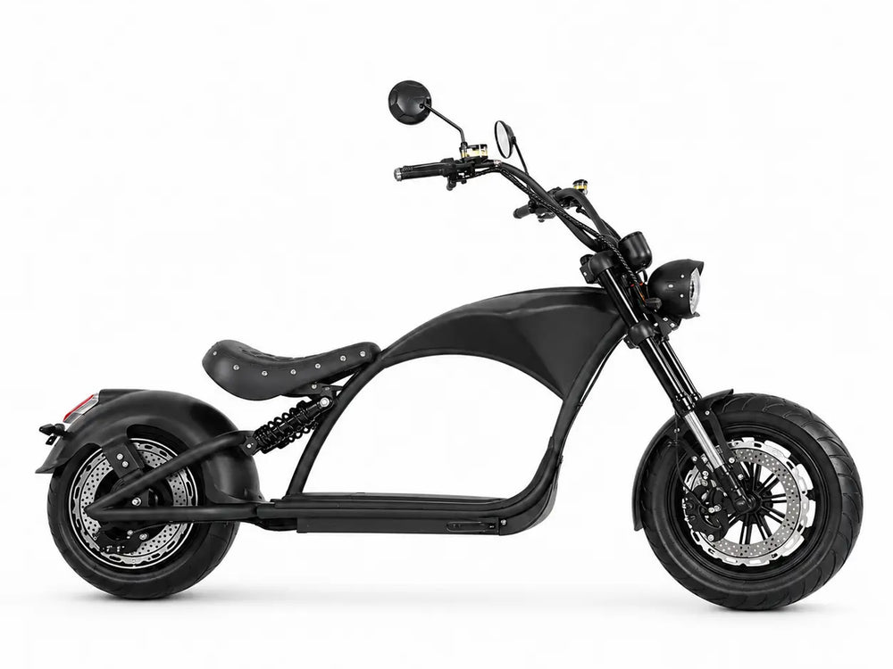 E-Chopper 45 km/h Aero Pro mit Straßenzulassung in nachtschwarz