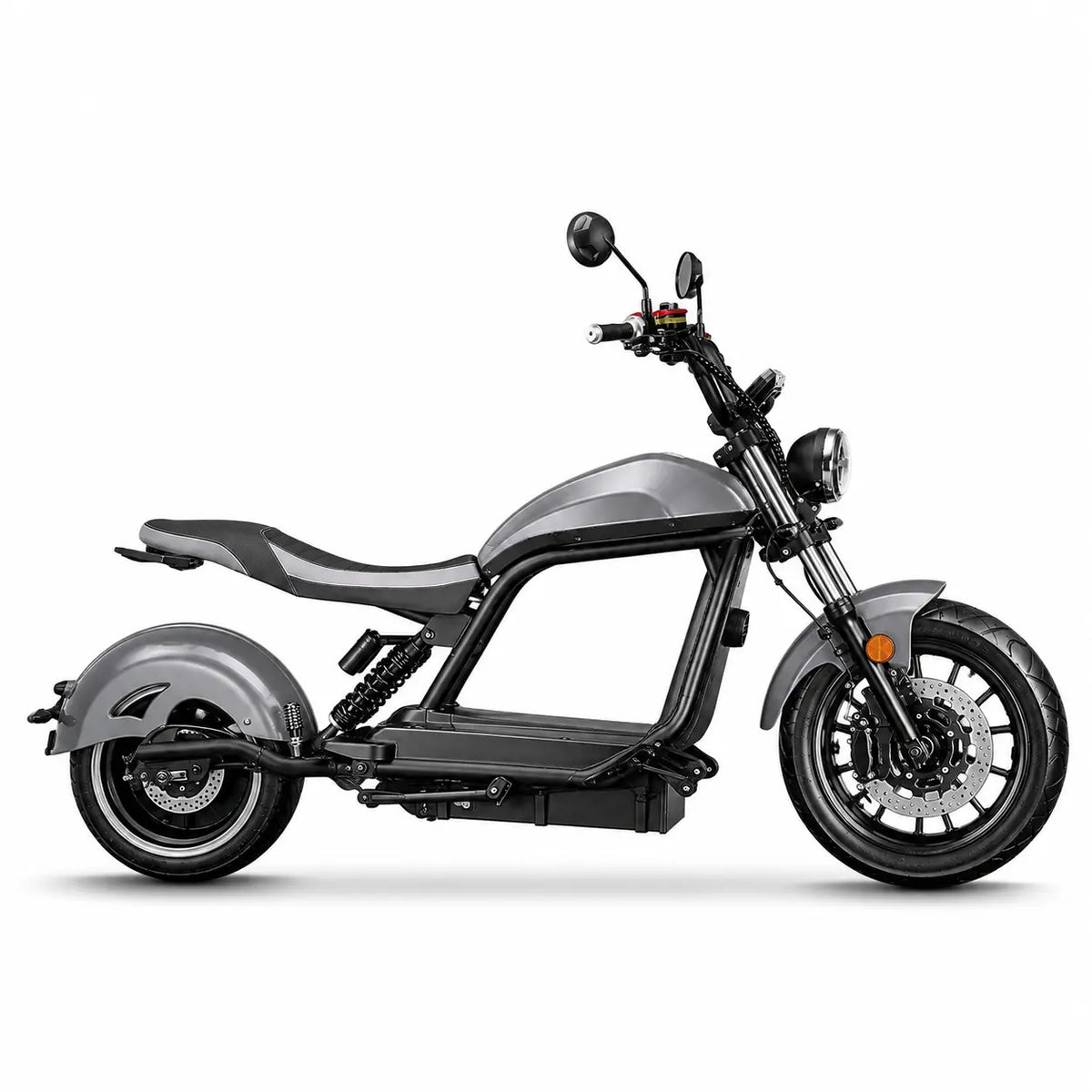 E-Chopper 6.0 Duo 45 km/h mit Straßenzulassung in grau