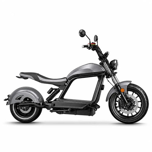 E-Chopper 6.0 Duo 45 km/h mit Straßenzulassung in grau