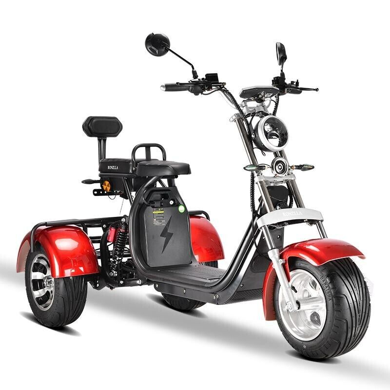 E-Trike 45 km/h 2000W rot - E-Streetbikes